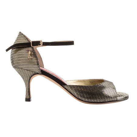 CLIO NERO PUNTINO  Heel 6 cm BOOKING SHOES