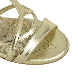 GAIA PLATINO LAMINATO Tacco 7 cm SCARPE IN PRENOTAZIONE