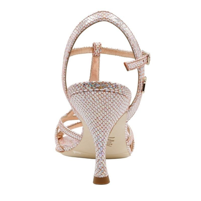 GAIA RAME PITONCINO CANGIANTE Tacco 7 cm SCARPE IN PRENOTAZIONE