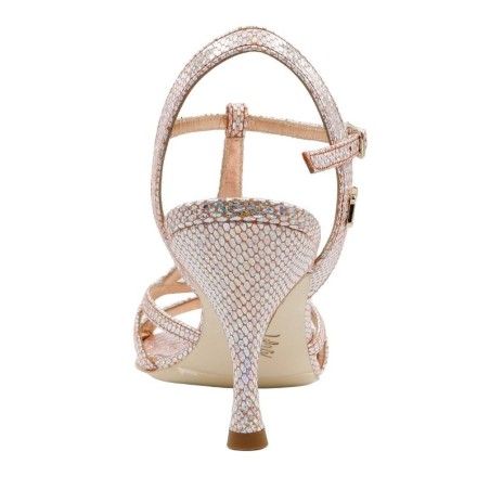GAIA RAME PITONCINO CANGIANTE Heel 7 cm BOOKING SHOES