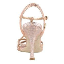 GAIA RAME PITONCINO CANGIANTE Heel 9 cm BOOKING SHOES