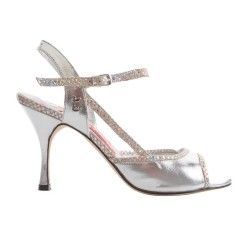 SARA ARGENTO LAMINATO Tacco 9 cm SCARPE IN PRENOTAZIONE