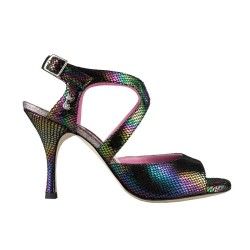 FLORA PITONCINO MULTICOLOR Tacco 8 cm SCARPE IN PRENOTAZIONE