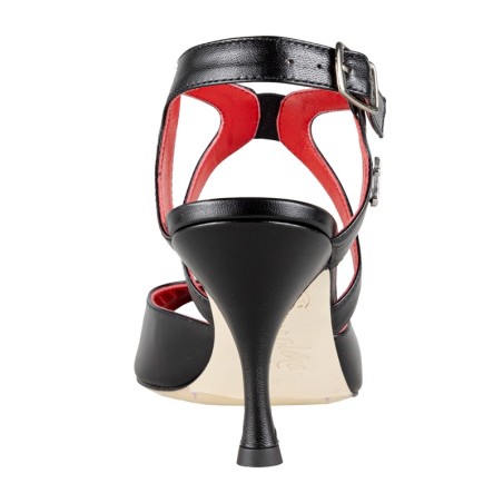 FLORA NERO Tacco 7 cm SCARPE IN PRENOTAZIONE