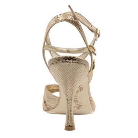EMMA BRONZE PITONCINO Heel 8 cm BOOKING SHOES