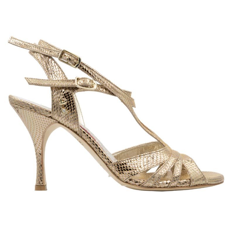 EMMA BRONZE PITONCINO Tacco 8 cm SCARPE IN PRENOTAZIONE