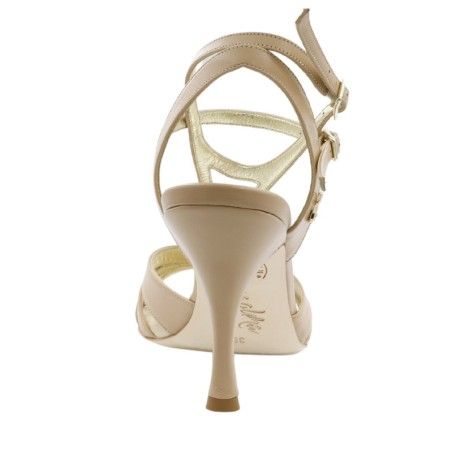 EMMA BEIGE Heel 9 cm BOOKING SHOES