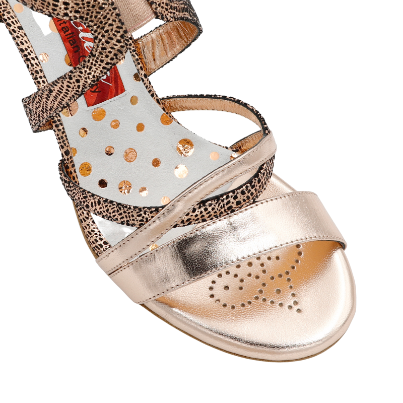 LINDA LAMINATO RAME Heel 8 cm BOOKING SHOES