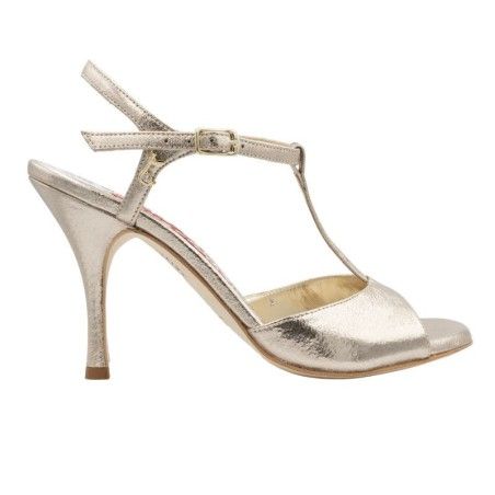 PERLA PLATINO PUNTA LARGA Heel 9 cm BOOKING SHOES