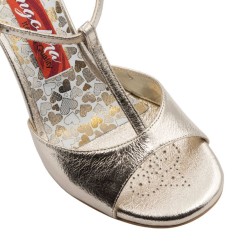 PERLA PLATINO PUNTA LARGA  Heel 7 cm BOOKING SHOES