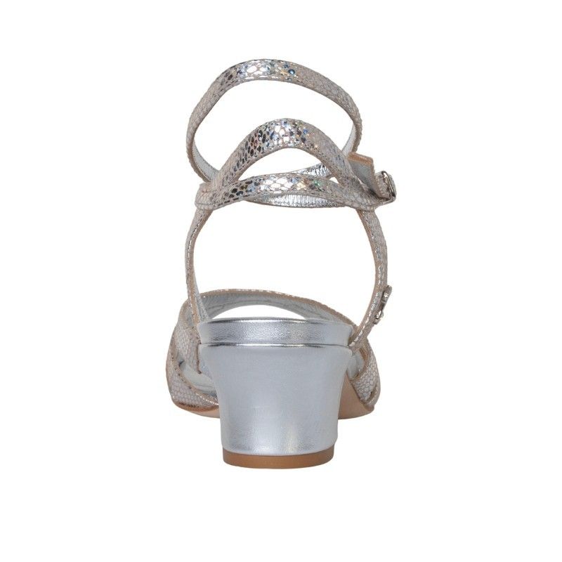 NOEMI ARGENTO PITONCINO Tacco 4 cm SCARPE IN PRENOTAZIONE