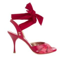 ROSA FUCSIA PITONCINO F. Tacco 8 cm SCARPE IN PRENOTAZIONE