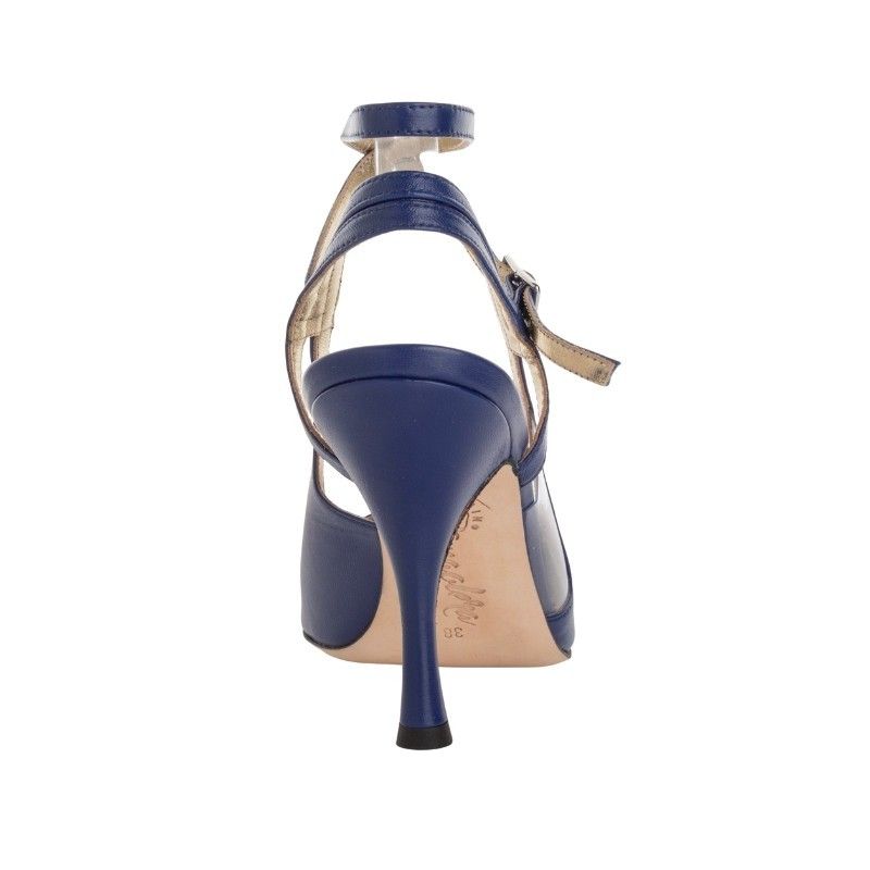 AURORA BLUETTE NAPPA Tacco 9 cm Tangolera 2 - WEAR & MORE 