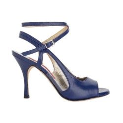 AURORA BLUETTE NAPPA Tacco 9 cm Tangolera 1 - WEAR & MORE 