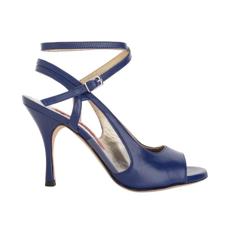 AURORA BLUETTE NAPPA Tacco 9 cm Tangolera 1 - WEAR & MORE 