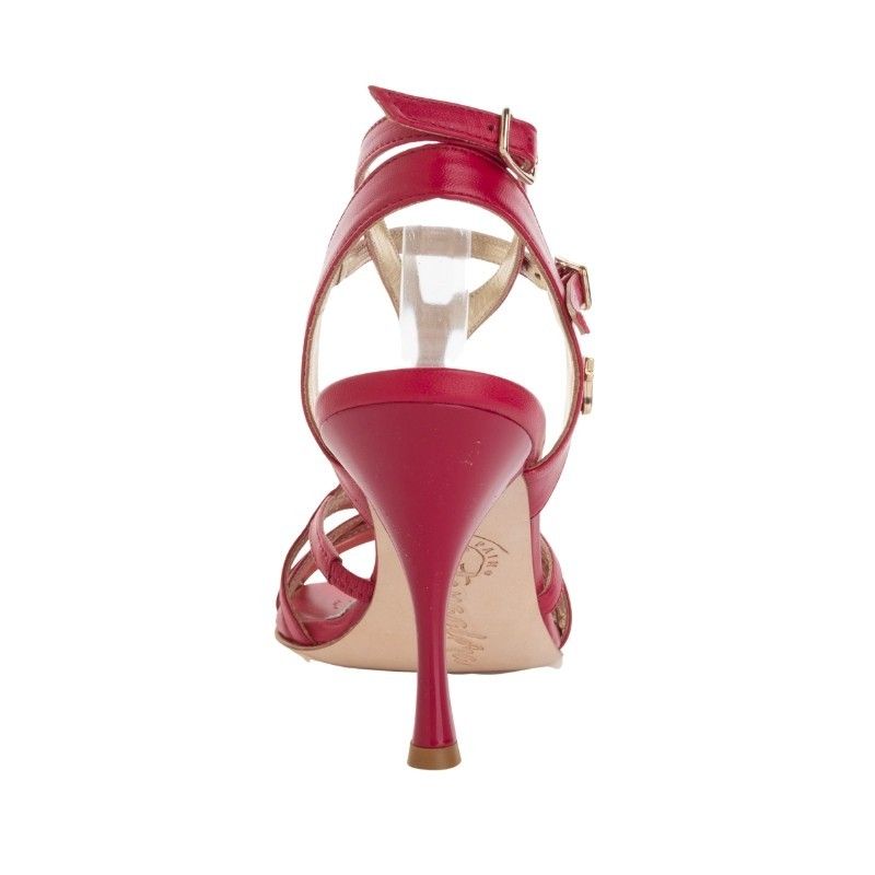 GIULIA AMARANTO SUOLA BUFALA Heel 8 cm Tangolera 2 - WEAR & MORE 