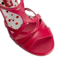 GIULIA AMARANTO SUOLA BUFALA Heel 8 cm Tangolera 3 - WEAR & MORE 