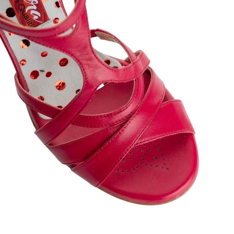 GIULIA AMARANTO SUOLA BUFALA Heel 8 cm Tangolera 3 - WEAR & MORE 