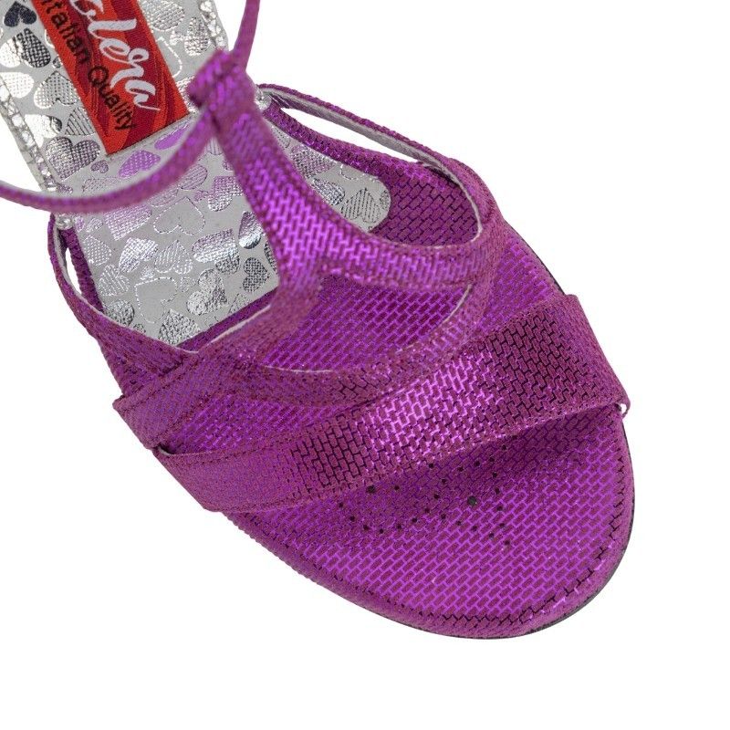 GAIA VIOLA STAMPA FIORI Heel 7 cm BOOKING SHOES