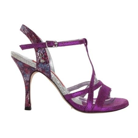 GAIA VIOLA STAMPA FIORI Heel 9 cm BOOKING SHOES