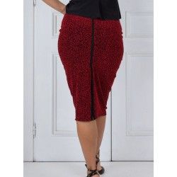 Tubino Vita Alta Lurex Option 93 RossaSpina 4 - WEAR & MORE 