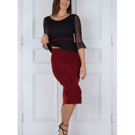 Set Skirt Tubino Vita Alta Lurex Option 93 + Top Napoli New