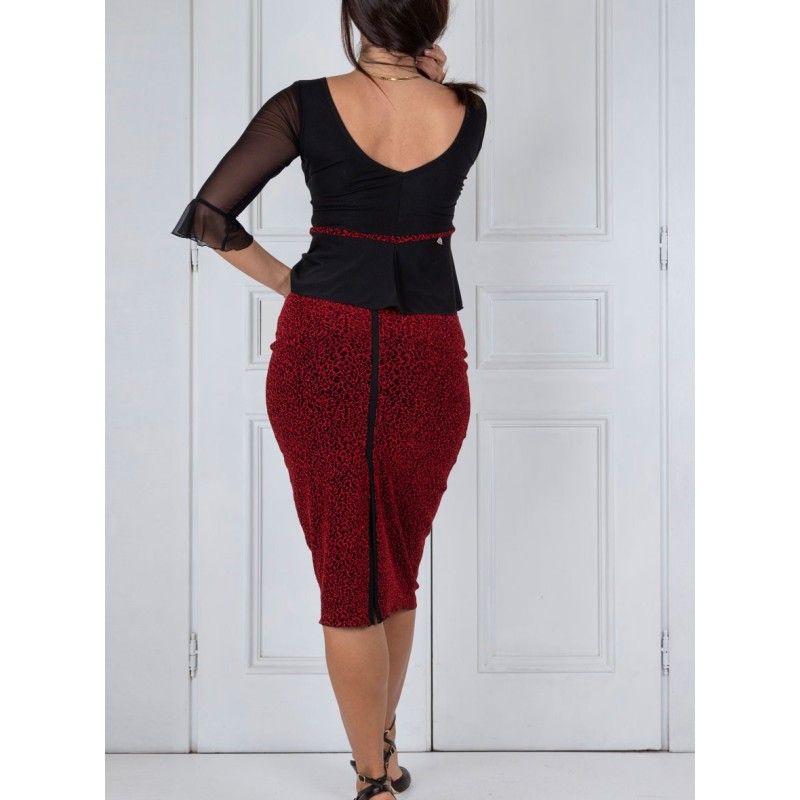 Completo Tubino Vita Alta Lurex Option 93 + Top Napoli New Option 290 RossaSpina 3 - WEAR & MORE 