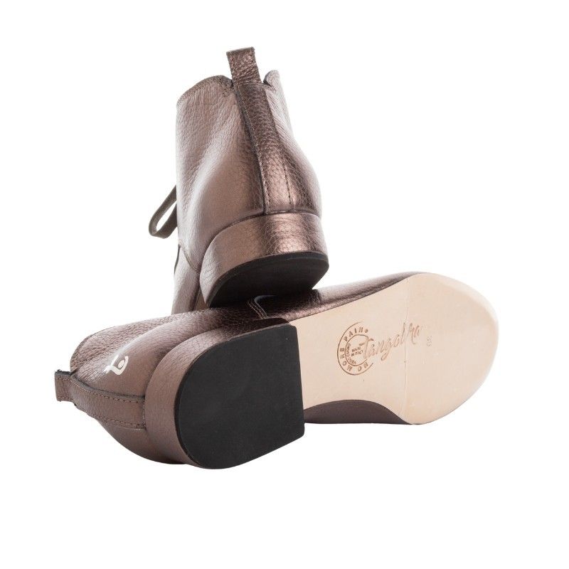 EVITA SCARPONCINO BRONZO Heel 2 cm Tangolera 2 - WEAR & MORE 