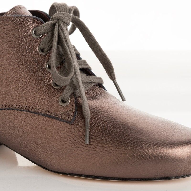 EVITA SCARPONCINO BRONZO Tacco 2 cm Tangolera 4 - WEAR & MORE 