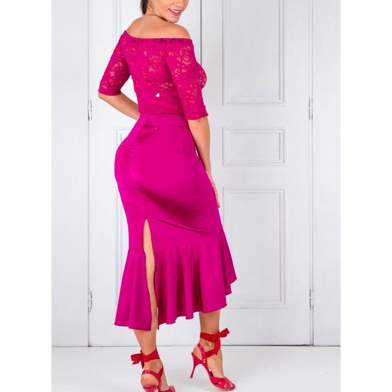 Set Skirt Tubino Frou Frou Option 75 + Top Maglietta Pizzo