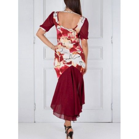 Completo Gonna Pivot Spacco Georgette Option 45 + Top Giorgia Option 31 RossaSpina 2 - WEAR & MORE 