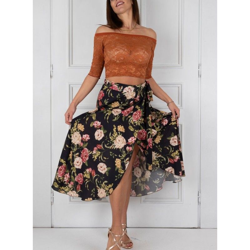 Completo Gonna Pareo Option 39 + Top Maglietta Pizzo Option 117 RossaSpina 1 - WEAR & MORE 