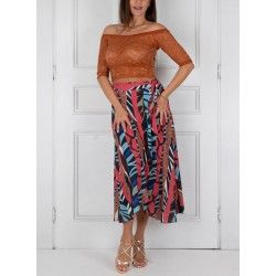 Set Skirt Pareo Pivot Option 40 + Top Maglietta Pizzo Option 117