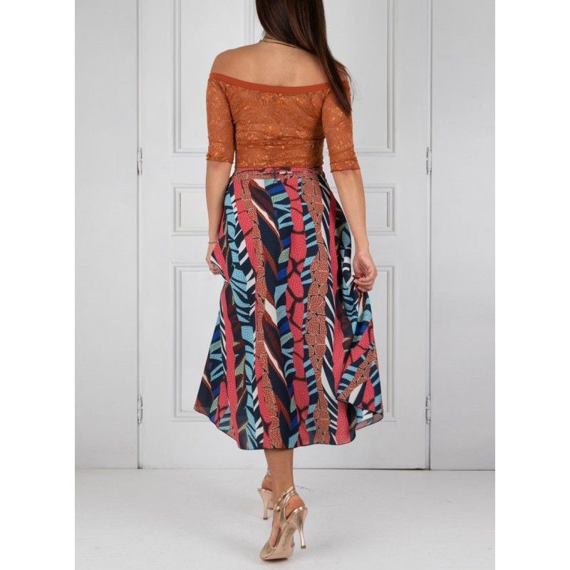 Set Skirt Pareo Pivot Option 40 + Top Maglietta Pizzo Option 117