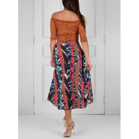 Set Skirt Pareo Pivot Option 40 + Top Maglietta Pizzo Option 117