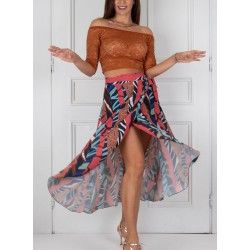 Set Skirt Pareo Pivot Option 40 + Top Maglietta Pizzo Option 117