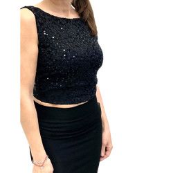 Top Serena 2 Paillettes Option 79 RossaSpina 1 - WEAR & MORE 