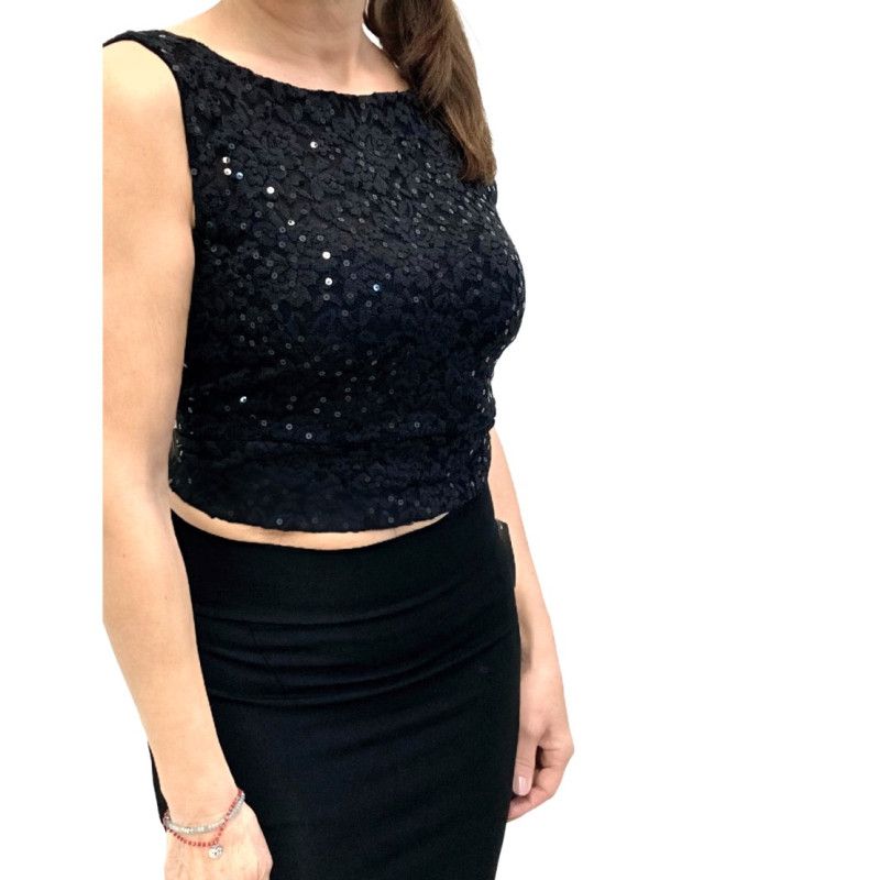 Top Serena 2 Paillettes Option 79 RossaSpina 1 - WEAR & MORE 