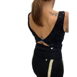 Top Serena 2 Paillettes Option 79 RossaSpina 2 - WEAR & MORE 