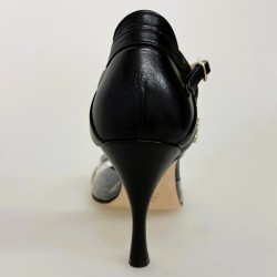 CLIO NERO PLEX Tacco 9 cm CAMPIONE Tangolera 3 - WEAR & MORE