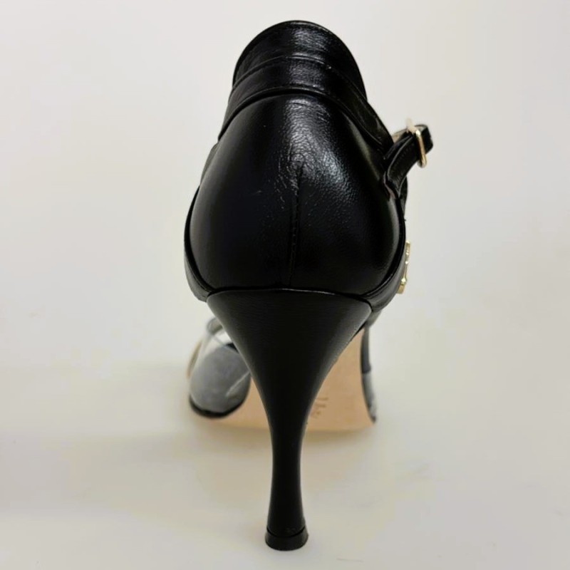 CLIO NERO PLEX Tacco 9 cm CAMPIONE Tangolera 3 - WEAR & MORE