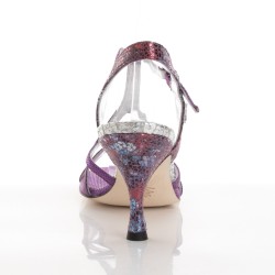 GAIA VIOLA STAMPA FIORI Heel 7 cm  PRE-ORDER
