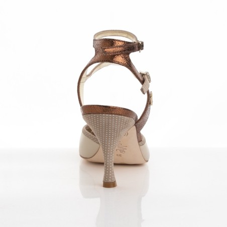 Scarpe da Tango MIRIAM PANNA POIS Tacco 7 cm – Tangolera Shoes | WearAndMore