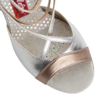 MIA ARGENTO LAMINATO Tacco 7 cm Tangolera 3 - WEAR & MORE 