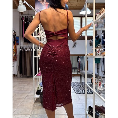 Abito Nicole Paillettes Option 9 | RossaSpina