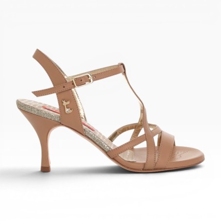 GAIA BEIGE NAPPA Heel 7 cm Tango Shoes – Tangolera Shoes | WearAndMore