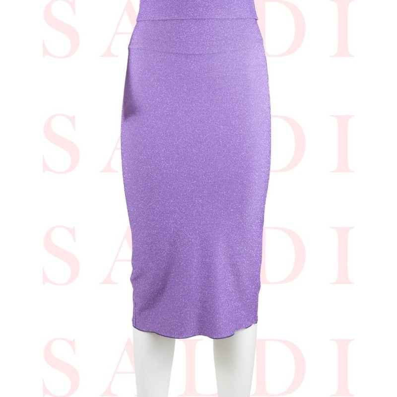 Skirt Tubino Vita Alta Lurex Option 83 | RossaSpina