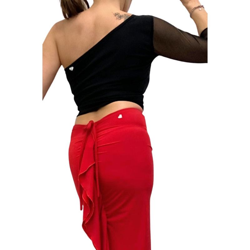 Top Maglietta Monospalla Option 101 RossaSpina 2 - WEAR & MORE 