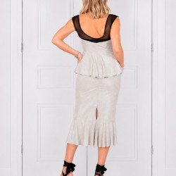 Completo Tubino Frou Frou Option 82 + Top Seline Cuore Lurex Option 36 |RossaSpina