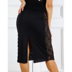 Skirt Tubino con Banda Pizzo Option 26